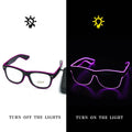 Gafas LED 1 pieza con iluminación decorativa luminosa para fiestas