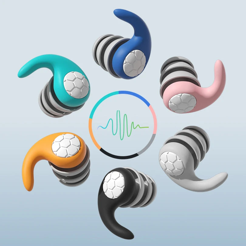 Tapones para Dormir SilentFit — Silicona Reutilizable, sin Cables ni Batería