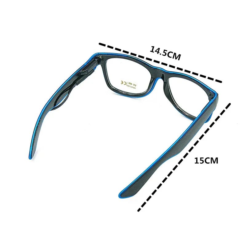 Gafas LED 1 pieza con iluminación decorativa luminosa para fiestas