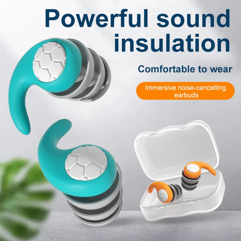 Tapones para Dormir SilentFit — Silicona Reutilizable, sin Cables ni Batería