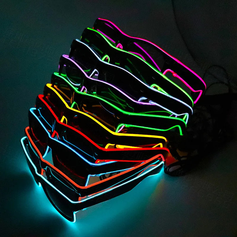 Gafas LED 1 pieza con iluminación decorativa luminosa para fiestas