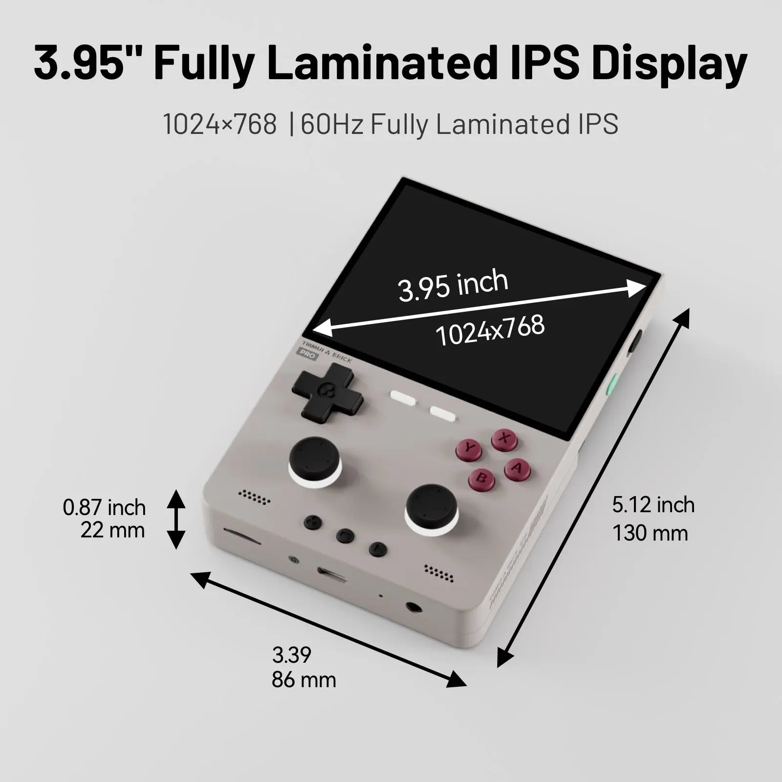 TRIMUI BRICK PRO Retro Handheld Game Console Portable Video Player Linux System Open Source 3.95 Inch Palm Phone Games Gifts