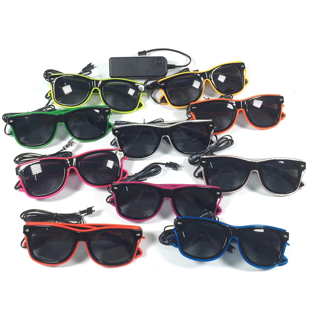 Gafas LED 1 pieza con iluminación decorativa luminosa para fiestas