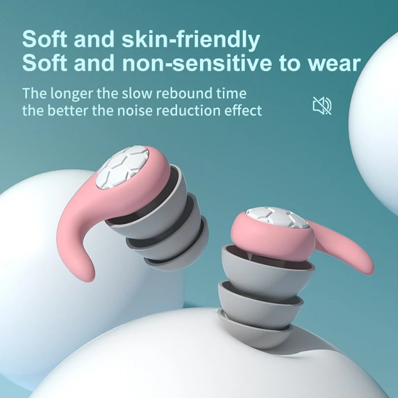 Tapones para Dormir SilentFit — Silicona Reutilizable, sin Cables ni Batería